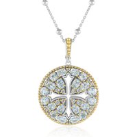 Himmelblauer Topas-Silberhalskette (Dallas Prince Designs) Himmelblauer Topas-Silberhalskette (Dallas Prince Designs)