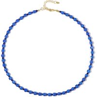 Blauer Onyx-Silberhalskette Blauer Onyx-Silberhalskette