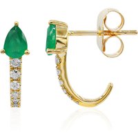 AAA-Sambia-Smaragd-Goldohrringe AAA-Sambia-Smaragd-Goldohrringe