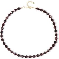 Mosambik-Granat-Silberhalskette Mosambik-Granat-Silberhalskette