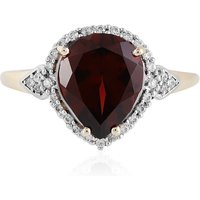 Mosambik-Granat-Goldring Mosambik-Granat-Goldring