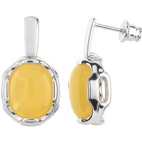 Baltischer Milky-Bernstein-Silberohrringe (dagen) Baltischer Milky-Bernstein-Silberohrringe (dagen)