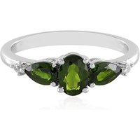 Russischer Diopsid-Silberring Russischer Diopsid-Silberring