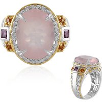 Rosenquarz-Silberring (Gems en Vogue) Rosenquarz-Silberring (Gems en Vogue)