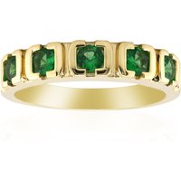 AAA-Kenianischer Tsavorit-Goldring AAA-Kenianischer Tsavorit-Goldring