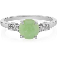 Kaiserlicher Chrysopras-Silberring Kaiserlicher Chrysopras-Silberring