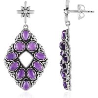 Sambia-Amethyst-Silberohrringe (Desert Chic) Sambia-Amethyst-Silberohrringe (Desert Chic)