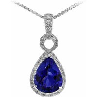 AAA-Tansanit-Goldhalskette (CIRARI) AAA-Tansanit-Goldhalskette (CIRARI)