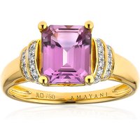 Pinkfarbener Diaspor-Goldring (AMAYANI) Pinkfarbener Diaspor-Goldring (AMAYANI)