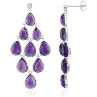 Amethyst-Silberohrringe Amethyst-Silberohrringe