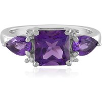 Sibirischer Amethyst-Silberring Sibirischer Amethyst-Silberring