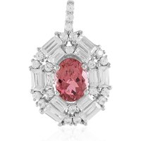 Pinkfarbener Turmalin-Silberanhänger Pinkfarbener Turmalin-Silberanhänger