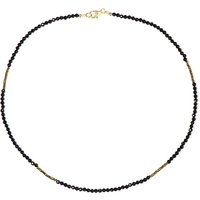 Schwarzer Spinell-Silberhalskette Schwarzer Spinell-Silberhalskette