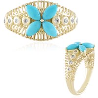 Sleeping Beauty-Türkis-Goldring (Ornaments by de Melo) Sleeping Beauty-Türkis-Goldring (Ornaments by de Melo)