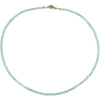 Blauer Apatit-Silberhalskette Blauer Apatit-Silberhalskette