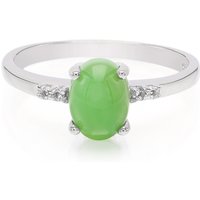 Kaiserlicher Chrysopras-Silberring Kaiserlicher Chrysopras-Silberring