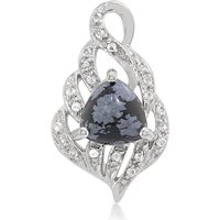 Schneeflocken-Obsidian-Silberanhänger Schneeflocken-Obsidian-Silberanhänger