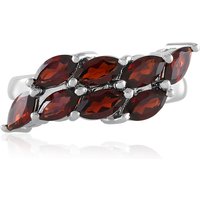 Mosambik-Granat-Silberring Mosambik-Granat-Silberring