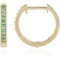 Äthiopischer Smaragd-Silberohrringe Äthiopischer Smaragd-Silberohrringe