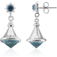 Himmelblauer Topas-Silberohrringe (Remy Rotenier) Himmelblauer Topas-Silberohrringe (Remy Rotenier)