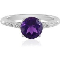 Sambia-Amethyst-Silberring Sambia-Amethyst-Silberring