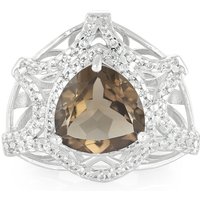 Rauchquarz-Silberring Rauchquarz-Silberring