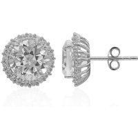 Weißer Topas-Silberohrringe Weißer Topas-Silberohrringe