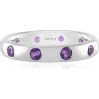 Sibirischer Amethyst-Silberring Sibirischer Amethyst-Silberring