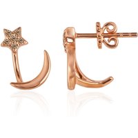 SI1 Argyle-Rose de France-Brillant-Goldohrringe (Annette) SI1 Argyle-Rose de France-Brillant-Goldohrringe (Annette)