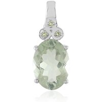 Grüner Amethyst-Silberanhänger Grüner Amethyst-Silberanhänger