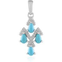 Sleeping Beauty-Türkis-Silberanhänger Sleeping Beauty-Türkis-Silberanhänger