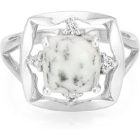Dendriten-Achat-Silberring Dendriten-Achat-Silberring