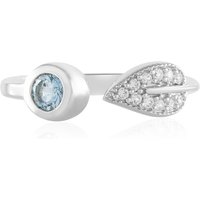 Brasilianischer Aquamarin-Silberring Brasilianischer Aquamarin-Silberring