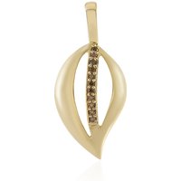 I3 Schokoladen-Brillant-Silberanhänger I3 Schokoladen-Brillant-Silberanhänger