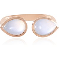 Weißer Mondstein-Silberring (KM by Juwelo) Weißer Mondstein-Silberring (KM by Juwelo)