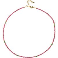 Edelstein-Silberhalskette Edelstein-Silberhalskette