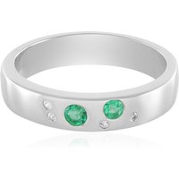 Äthiopischer Smaragd-Silberring Äthiopischer Smaragd-Silberring