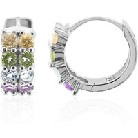 Edelstein-Silberohrringe Edelstein-Silberohrringe