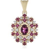 Rhodolith-Goldanhänger Rhodolith-Goldanhänger