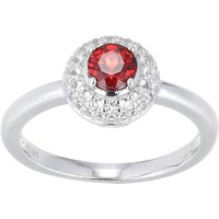 Mosambik-Granat-Silberring Mosambik-Granat-Silberring