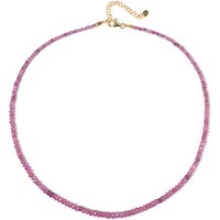 Tansania-Rubin-Silberhalskette Tansania-Rubin-Silberhalskette