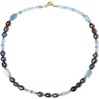 Edelstein-Silberhalskette Edelstein-Silberhalskette