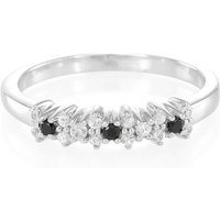 Schwarzer Spinell-Silberring Schwarzer Spinell-Silberring