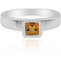 Mandarin-Citrin-Silberring Mandarin-Citrin-Silberring