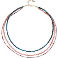 Edelstein-Silberhalskette Edelstein-Silberhalskette