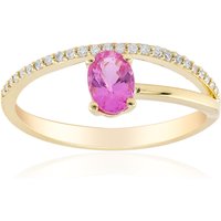 Pinkfarbener Saphir-Goldring (CIRARI) Pinkfarbener Saphir-Goldring (CIRARI)