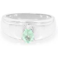 Mintfarbener Fluorapatit-Silberring Mintfarbener Fluorapatit-Silberring