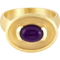 Purpurfarbener Chalzedon-Silberring (MONOSONO COLLECTION) Purpurfarbener Chalzedon-Silberring (MONOSONO COLLECTION)