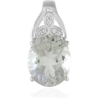 Grüner Amethyst-Silberanhänger Grüner Amethyst-Silberanhänger