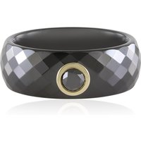 Schwarzer Brillant-Keramikring Schwarzer Brillant-Keramikring